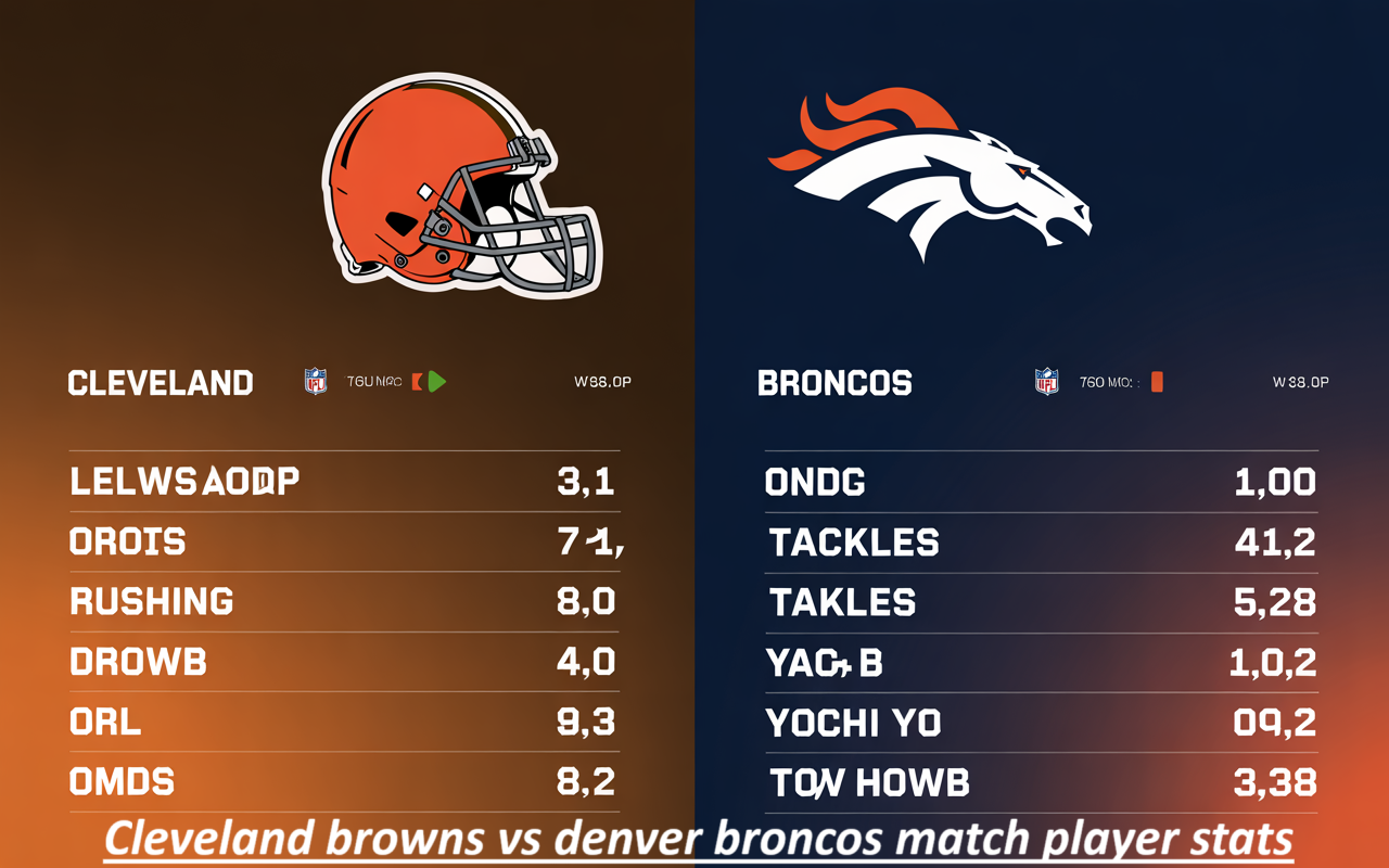 Cleveland Browns vs Denver Broncos Match Player Stats
