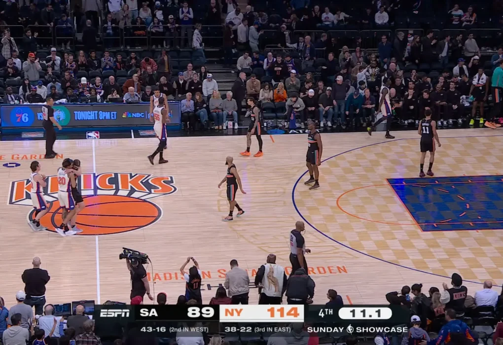 Knicks vs San Antonio Spurs Match Player Stats