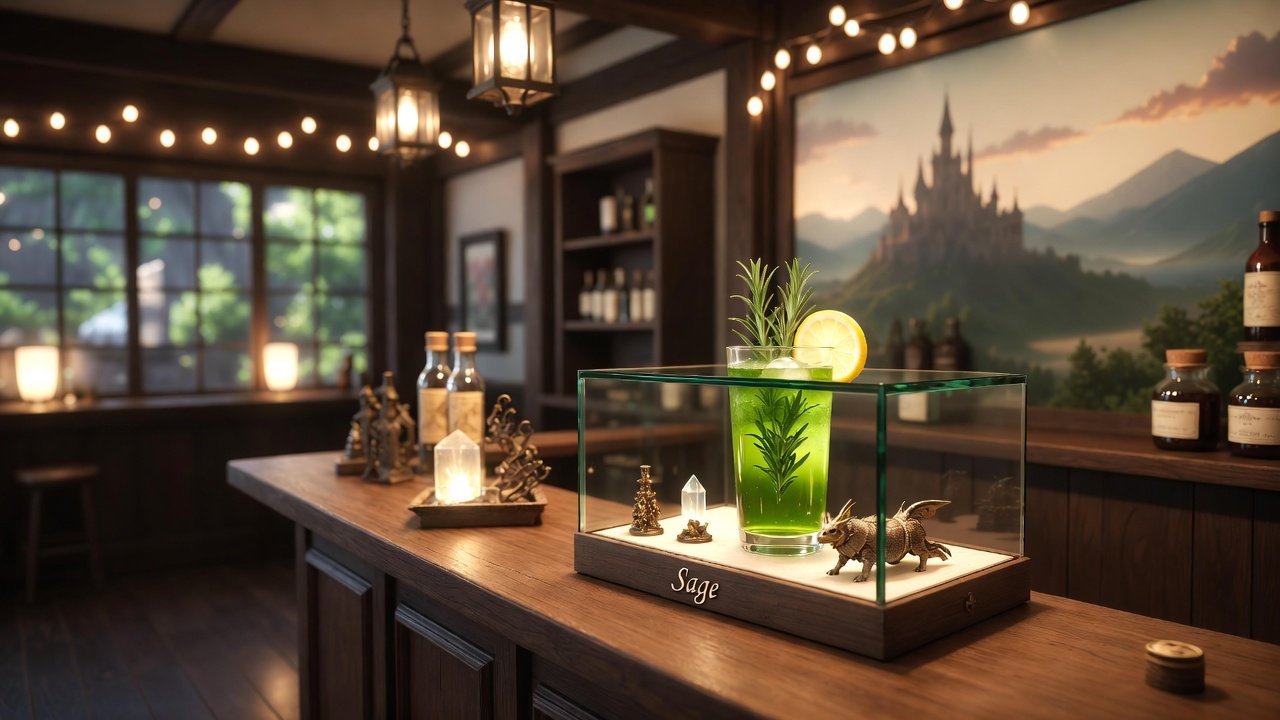 Eorzea Cafe Sage Drink